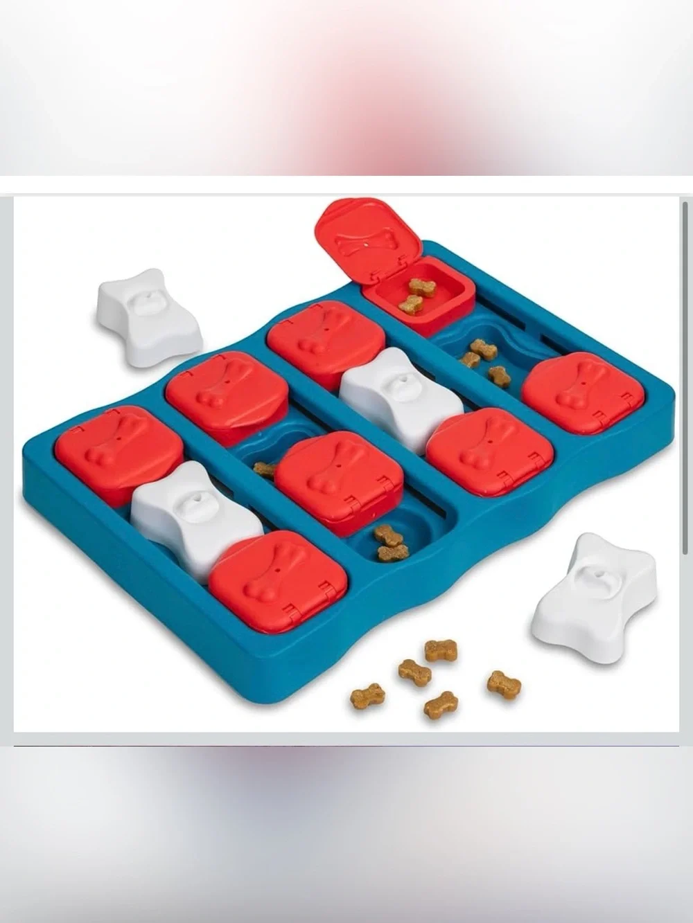 Outward Hound by Nina Ottosson Dog Brick – Interactive Treat Puzzle Enrich Toy